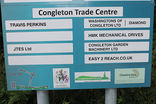 Radnor Park Signs Congleton