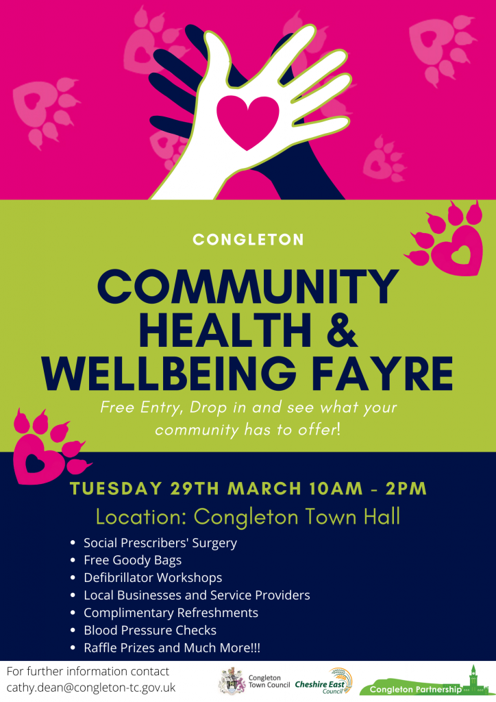 Congleton Leaflet Congleton Health and Wellbeing Fayre 